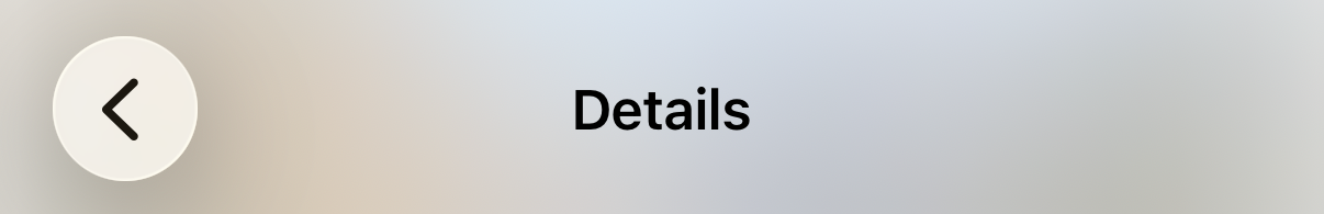 Header blur effect systemThinMaterial